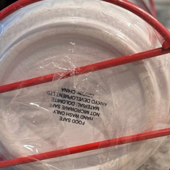 Ceramic Bowls with Hearts 3-Tier Stackable W/ Rack - Picture 4 of 8